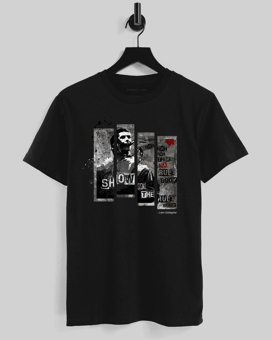 Liam Gallagher No rule book T Shirt