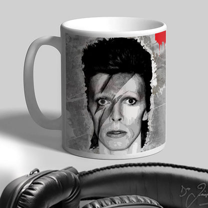 Twentytwo creative David Bowie mug, David Bowie mug, David Bowie, Bowie, Coffee mug, Gift, Gift mug, Kitchen, Art, Print, Cool,