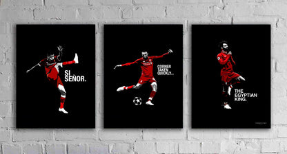 Set of 3 LFC Prints / INSTANT DOWNLOAD / Art / Liverpool / Design / Wall art /  Salah / Firminho / Trent / Gift / prints / poster