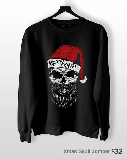 Xmas Skull Jumper | Merry Xmas | Xmas jumper | unisex | Skull |